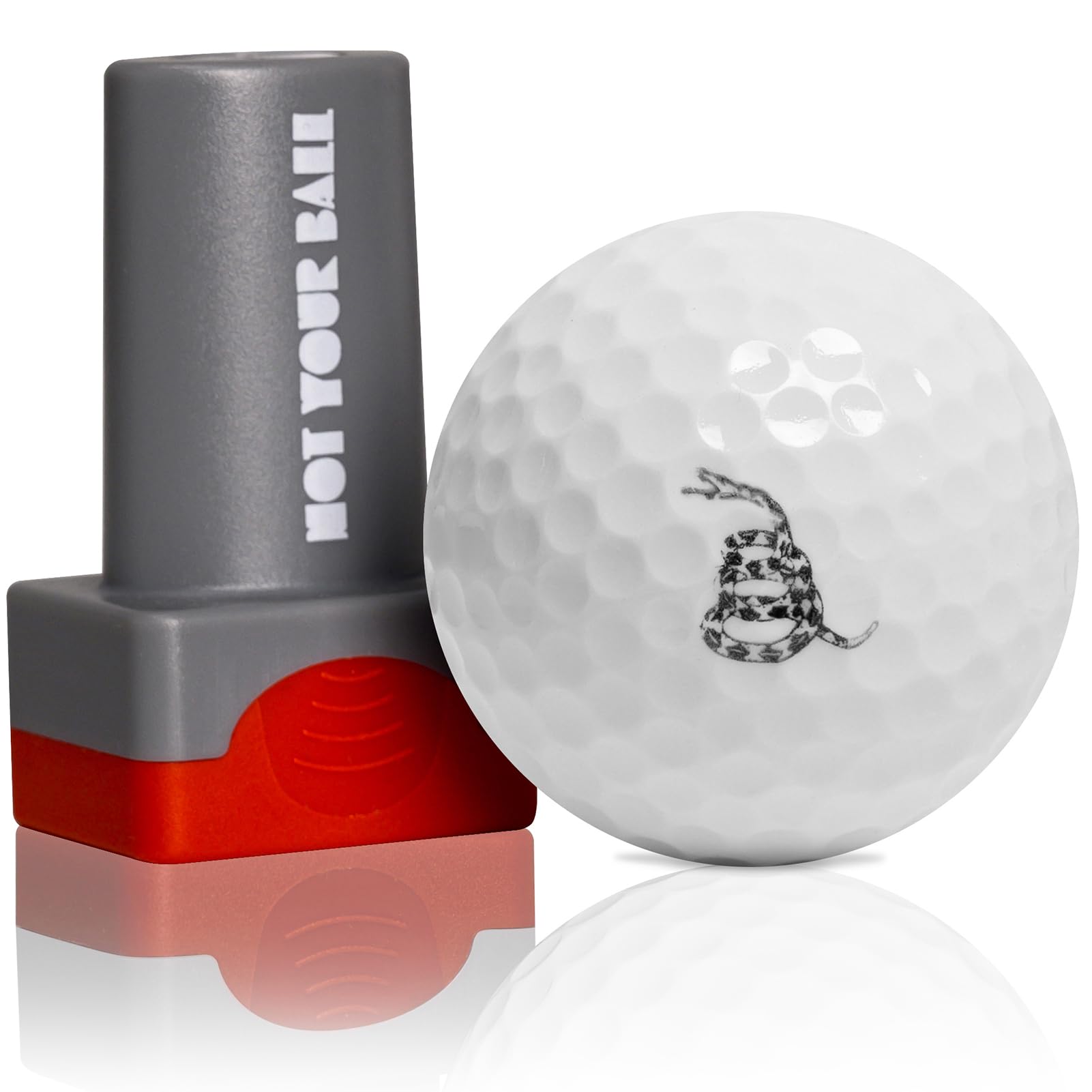 ZEETY Golf Ball Stamp, Golf Ball Stamper, Self-Inking Golf Ball Stamp Marker to Identify Golf Balls, Golf Gifts Golf Accessories for Men and Women Golfers (Don't Thread)