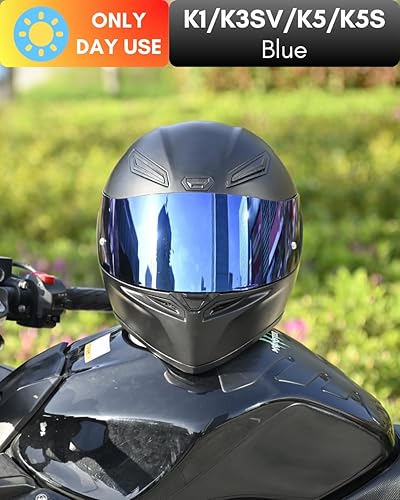 Miniatura 2 de Visera de casco de motocicleta para K1 K3SV K5 K5-S Visera de repuesto para casco de visera, protección UV antiarañazos, universal