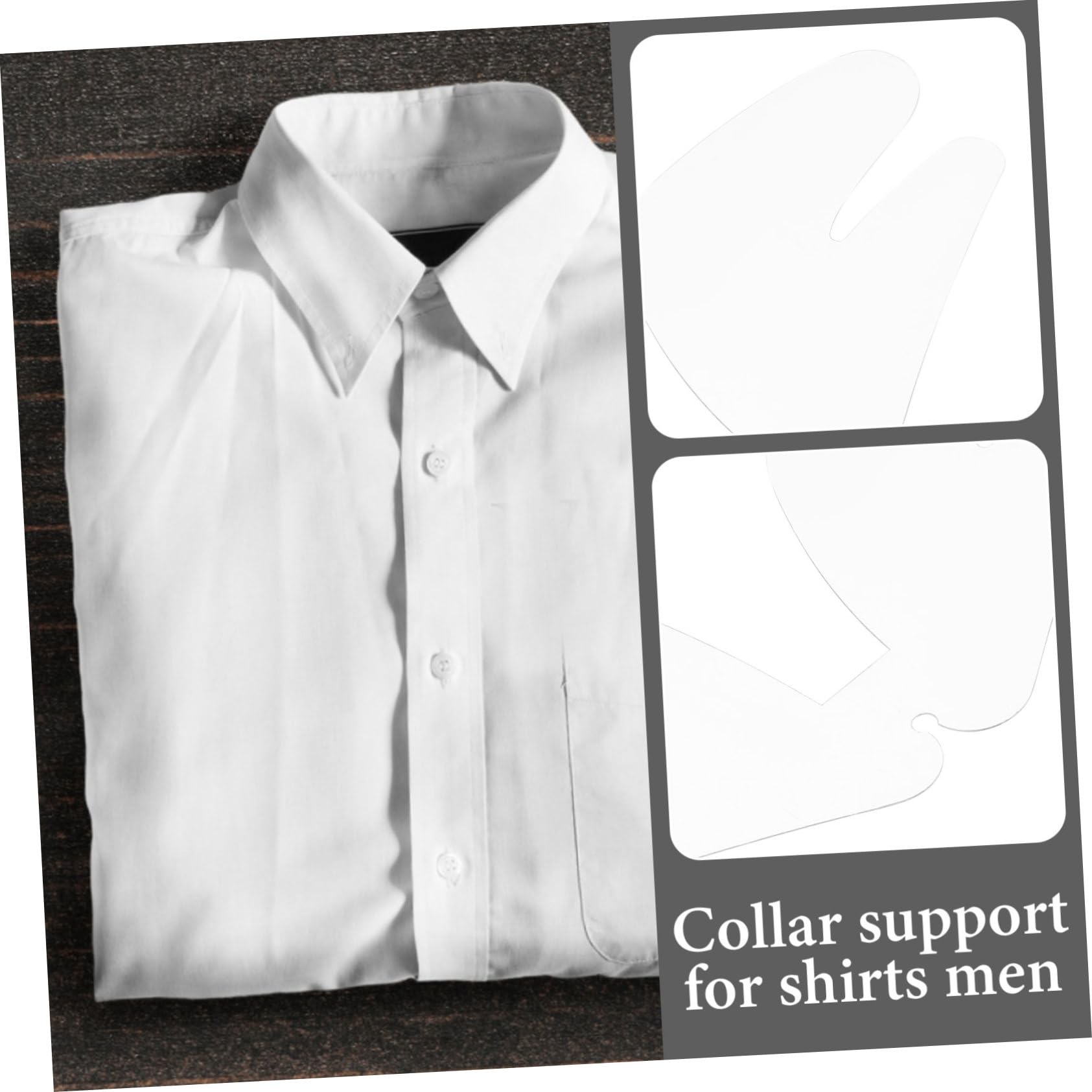 Veemoon Tirantes Transparentes Para El Cuello Refuerzo Zafle De Camisa Soporte De Cuello Para Camisas De Vestir Moldeador De Cuello Para Camisas De Hombre El Plastico