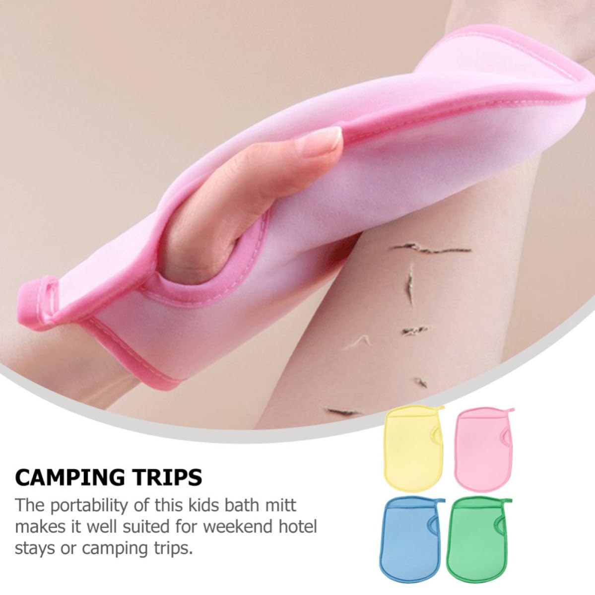 8pcs Pva Shower Gloves and Babies, Portable Bath Mitts with Delicate Massage Function, for Weekend Hotel Stays and Camping Trips, Soft Exfoliating Shower Mitts for Gentle Skin