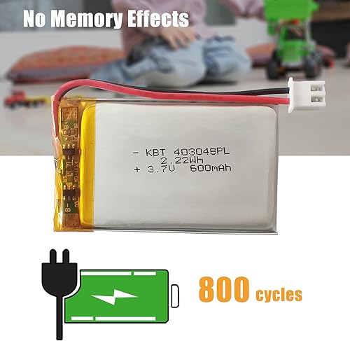 Miniatura 117 de Batería de polímero de litio KBT 3.7V 500mAh: 602535 Baterías de repuesto de iones de litio recargables Lipo