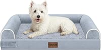 Vista 50 de Cama grande para perros ortopédica lavable: camas con almohada XL para perros grandes, sofá de espuma viscoelástica, impermeable, funda extraíble