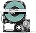Epson LABELWORKS 224BWPX-5PK Genuine PET (Polyester) Tape Cartridge - 5 Unit Pack of Black on White Industrial Label Maker Tape - 1