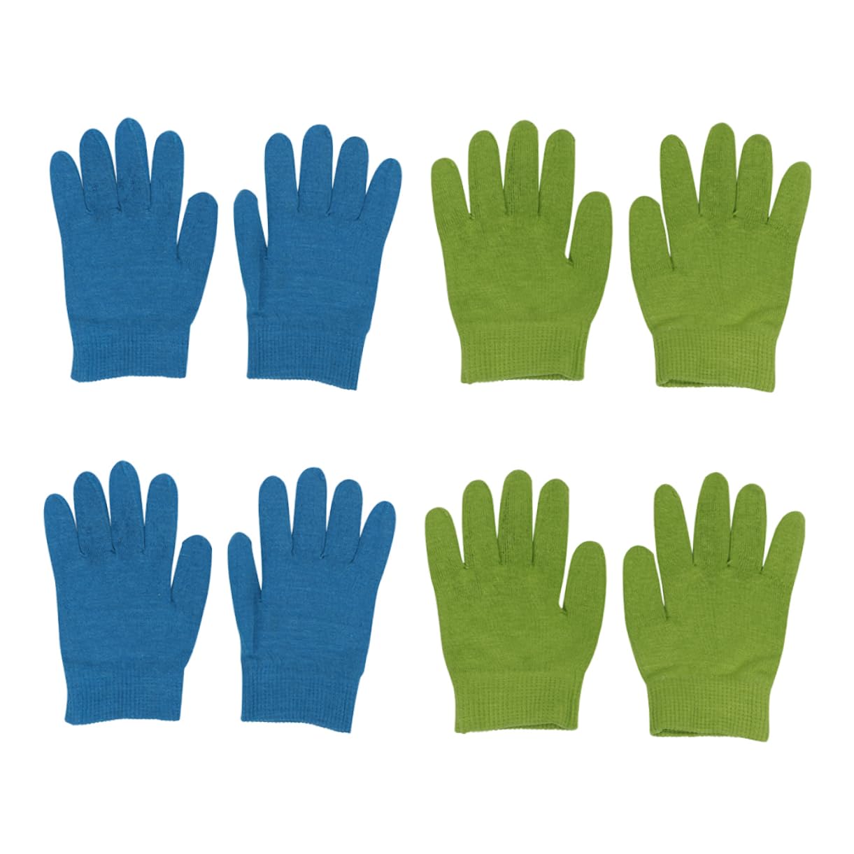 SHERCHPRY Guanti Idratanti in Gel per Cura Mani Cotone e Silicone, 4 Paia per Protezione Pelle e Riparazione Anti Screpolature Invernali Colore Casuale