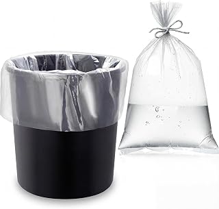 Zonon 15 Pcs 5 Gallon Bucket Liner Bags Bucket Ice Liner for Marinating and Brining Food 4 Mil Food Storage Leak Proof for Turkey Chicken Beef, 20 x 28 Inch