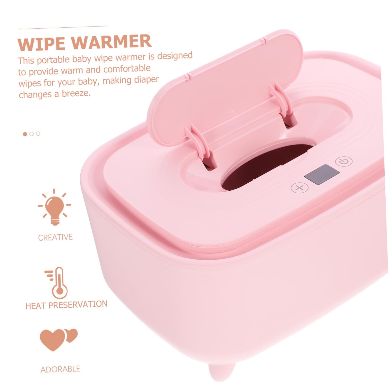 IMIKEYA 3 Stück Smart Warme Und Feuchte Taschentuchbox Tücher Spender Wärmer Nass Hygiene Einfach Rosa Abs