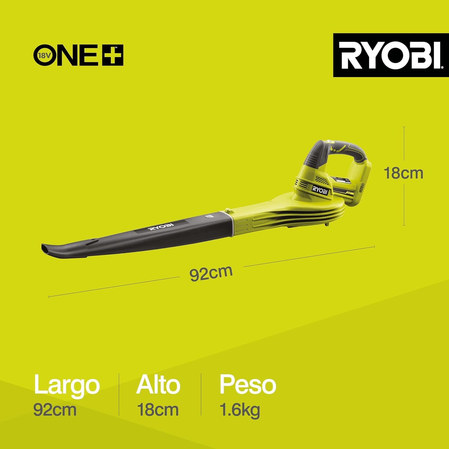 Ryobi OBL1820S 18V ONE+ Cordless Blower (Battery & Charger Excluded) - Image 9