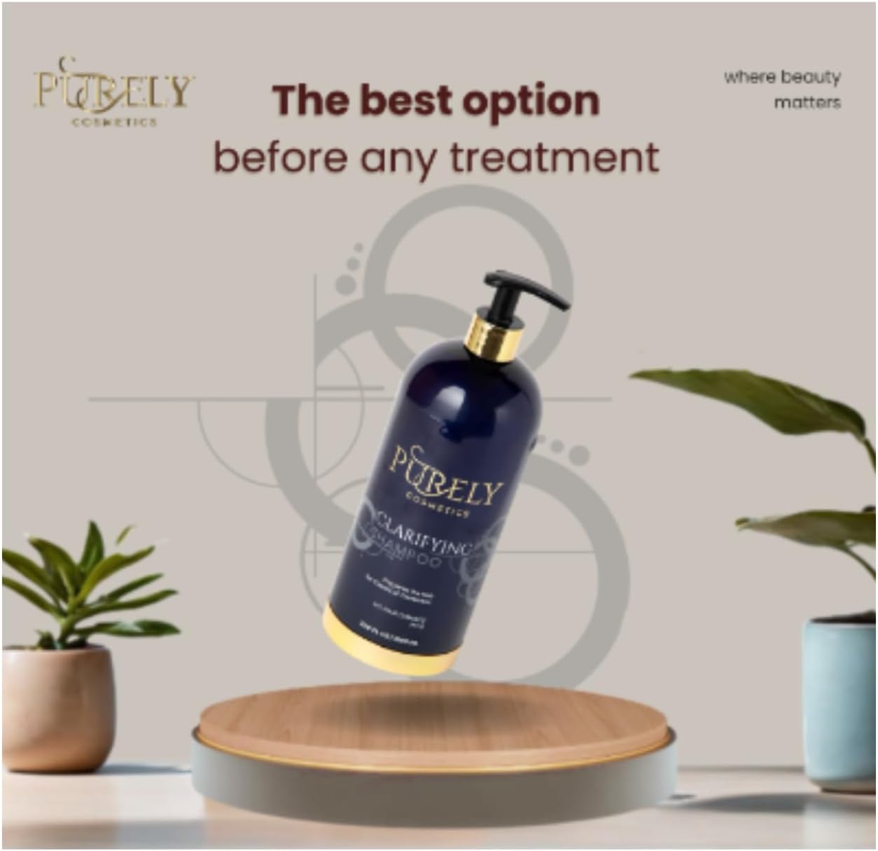 Purely Cosmetics Clarifying Shampoo - Deep Cleanse & Purify for All Hair Types