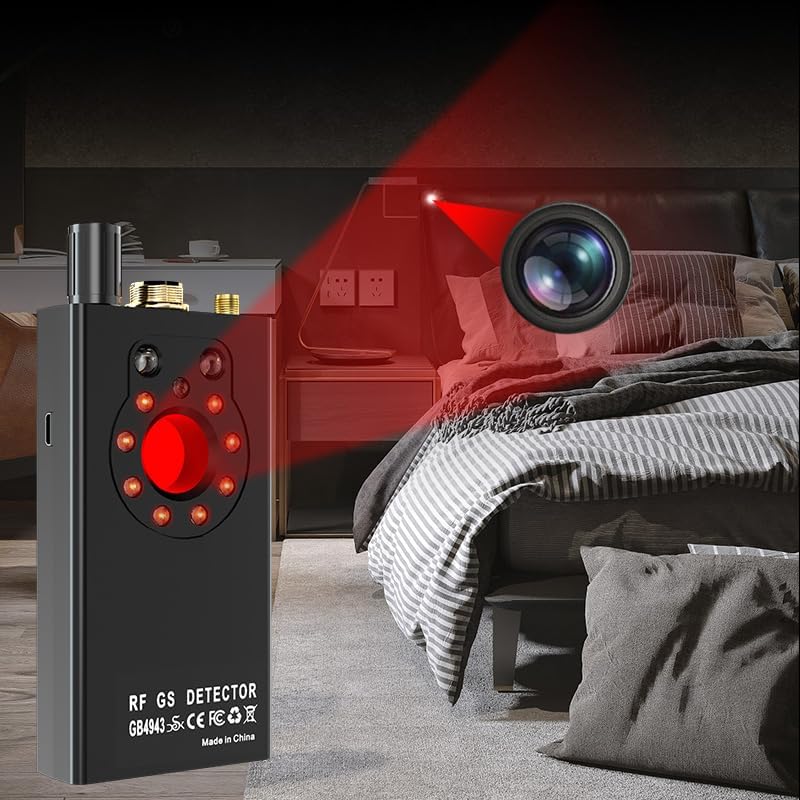 JMDHKK K19 Hidden Camera Detector, Bug Detector, Signal Detector, Spy Camera Finder for Travel, Hotel, Office, and Personal Privacy Protection(Black) - Image 2