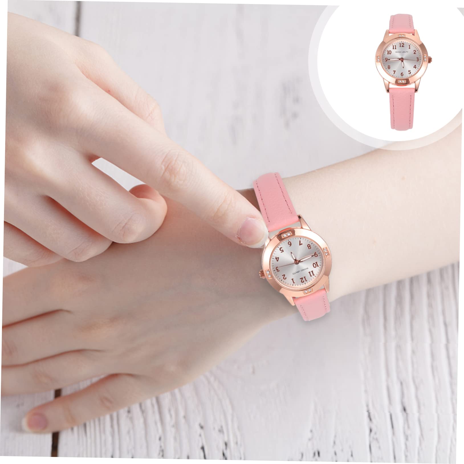Superficie Relojes Elegantes Relojes para Elegantes de Cuarzo de Chicas de Moda señoras es de Pulsera Resistente Agua Luminoso útil