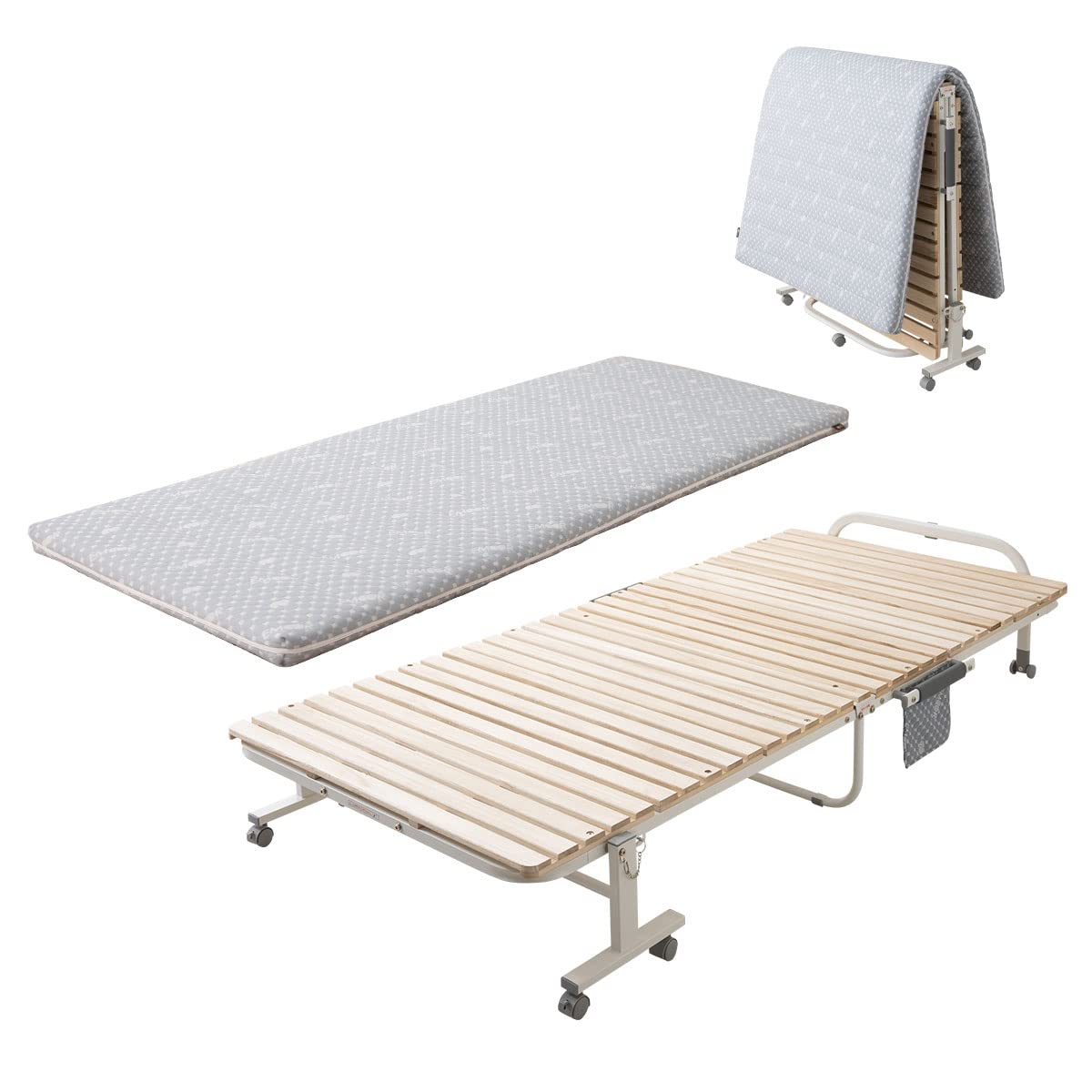 Amazon.com: EMOOR Wooden Slatted Folding Bed Frame and Japanese