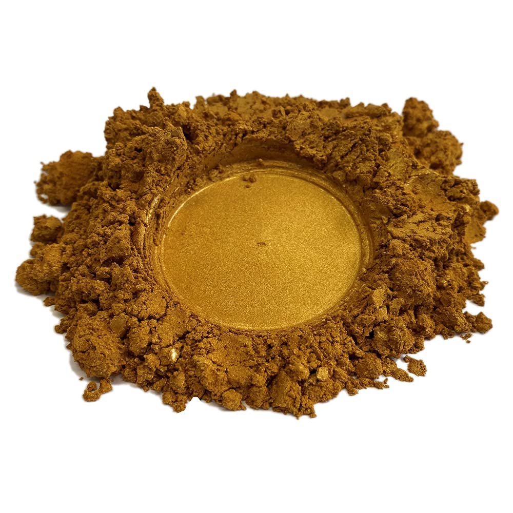 Polycraft ( Mb Fibreglass ) Gold Polycraft Pearlescent Mica Pigment Powder - 100G (Epoxy Polyester Polyurethane Silicone Compatible)