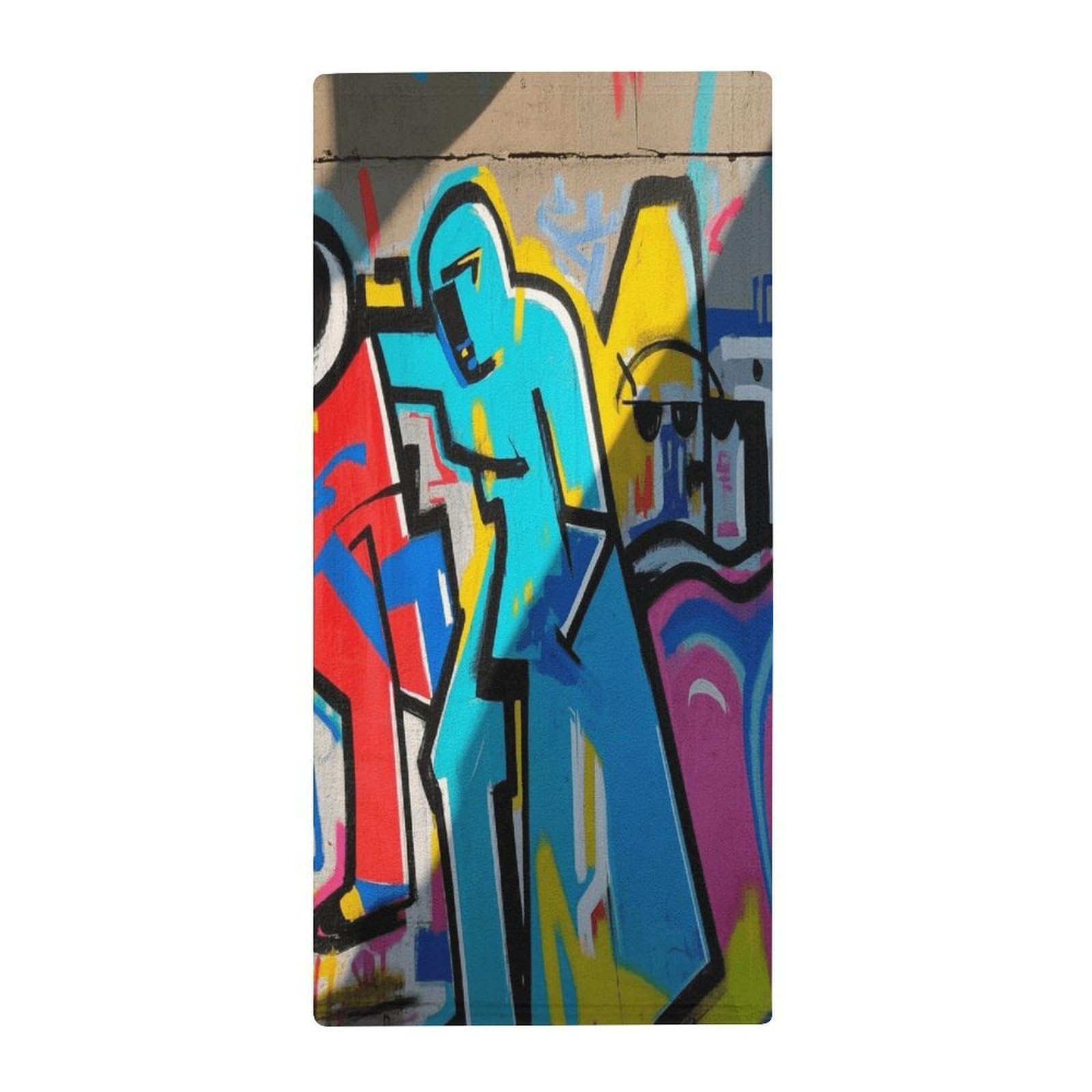Fekiloot Style Graffiti Towels For Bathroom, Bath Towels 13.8 X 28.7 Inch, Hand Towel Multipurpose Use As Bath Fitness, Bathroom, Shower, Sports, Yoga Towel