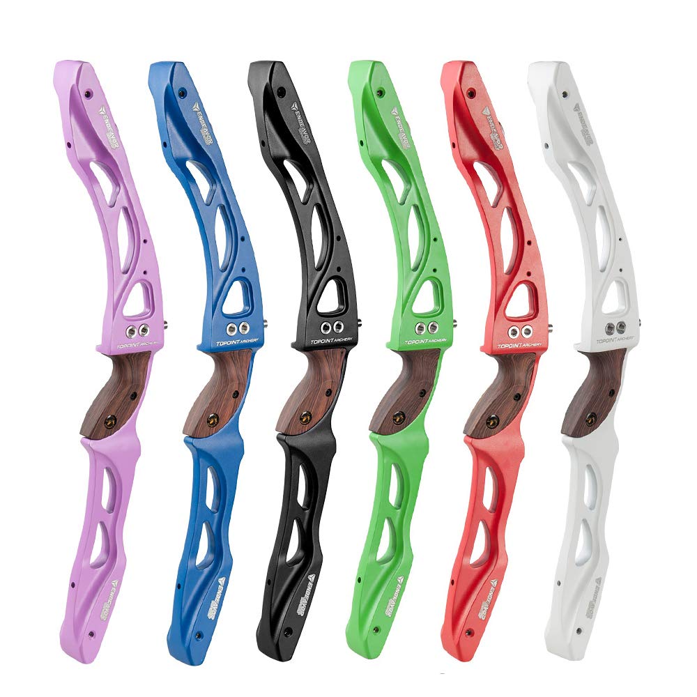 ILF Takedown Recurve Bow Riser 25" (RH) - CNC Magnesium Alloy, Wooden Grip for Outdoor Archery Training