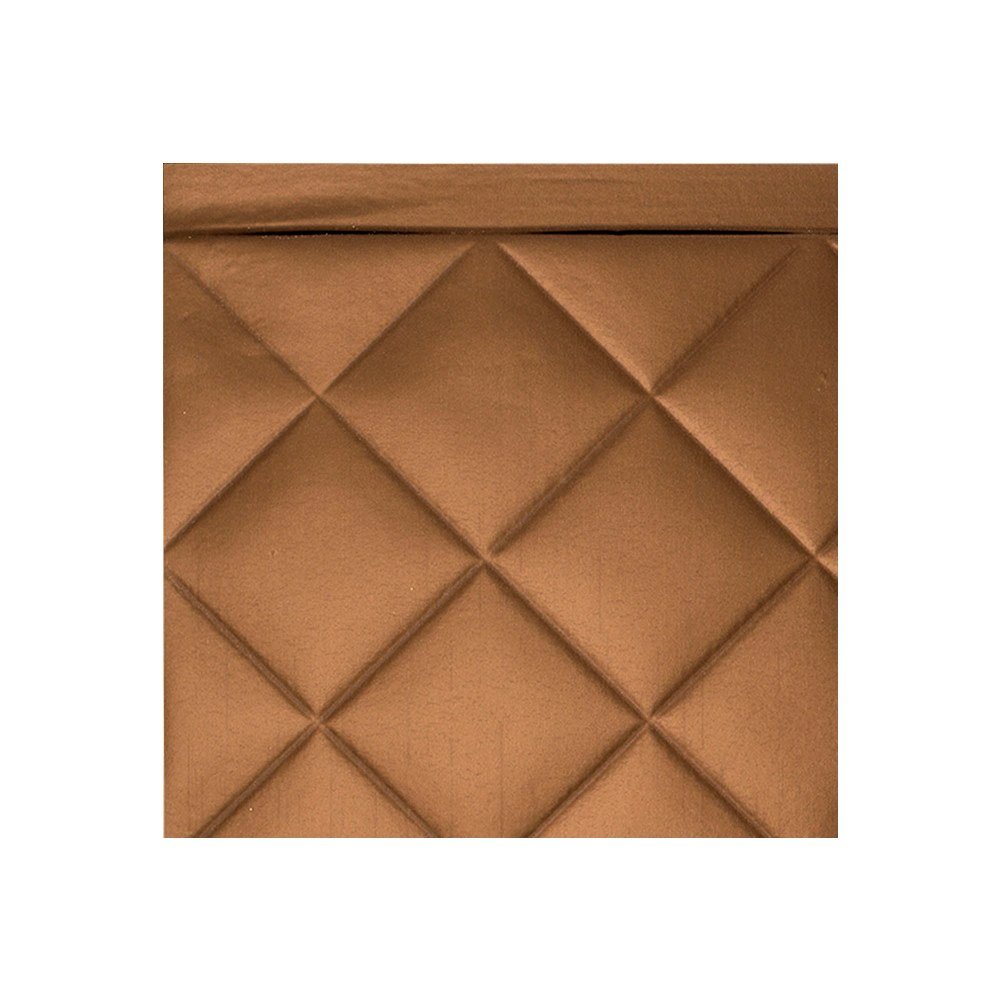 Fasade Easy Installation Quilted Oil-Rubbed Bronze Backsplash Panel for Kitchen and Bathrooms (6" x 6" Sample)