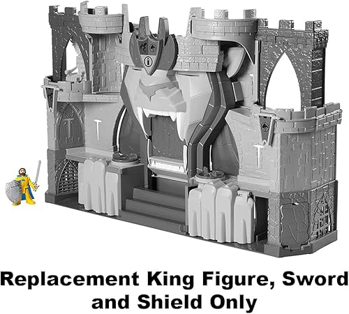 Miniatura 3 de Imaginext Piezas de repuesto El Castillo del Reino del León - HCG45  Figura de recambio, espada y escudo