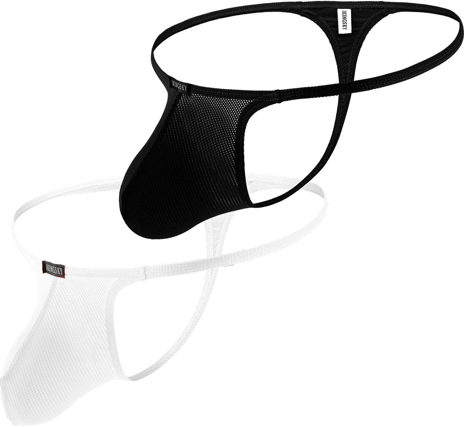 iKingsky Men's Pouch G-string Underwear Big Package Y-Back Panties Breathable Bulge Thong - Image 4