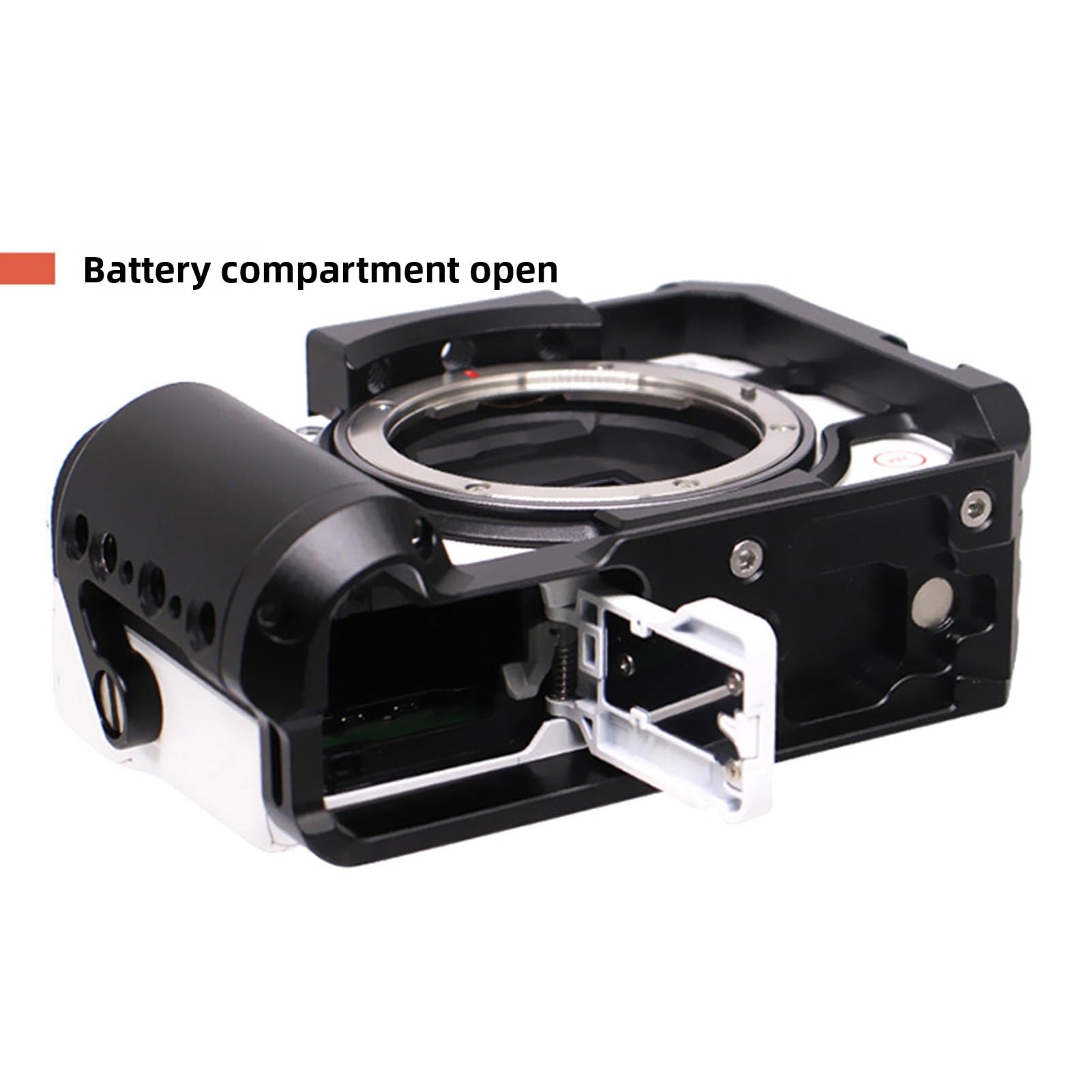 GOWENIC Gabbia per Fotocamera a Sgancio Rapido R50V |Impianto Video in Alluminio con Slitta Fredda 1/4 3/8 Fori per Viti per Telaio Protettivo Treppiede Stabilizzatore