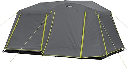 10 Must-Have Best Family Camping Tent With Storage Pockets Reviews - Smart Choices 2 CORE Instant Cabin Tents | 6 Person / 9 Person / 1...