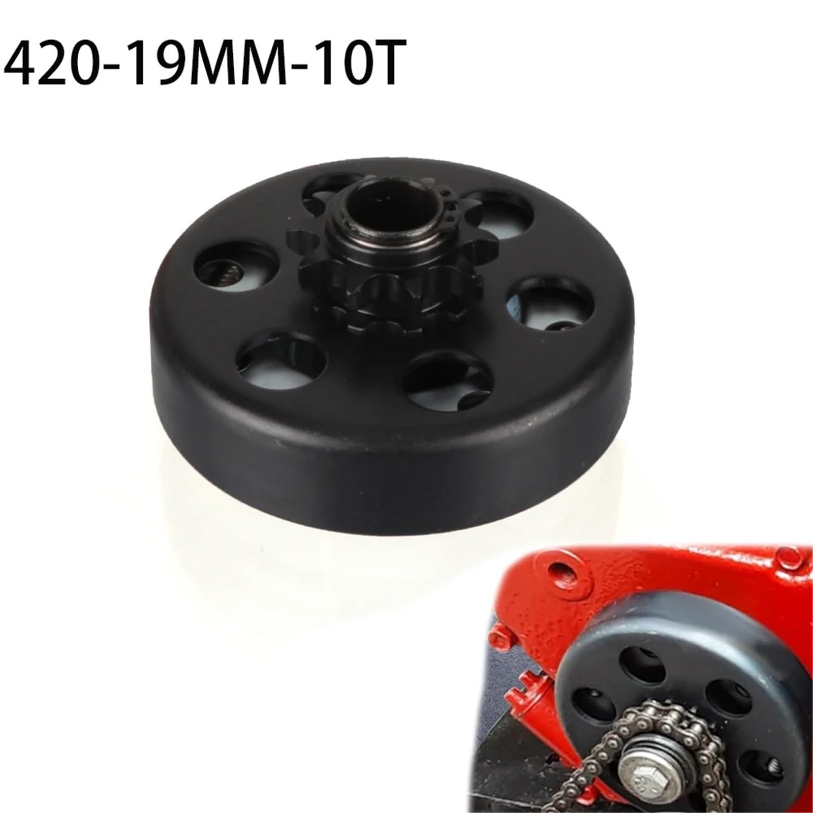 Embrague de kart de 3/4", cadena n.° 420, 10 dientes, para motor Predator de 212 cc, compatible con minimotos GC160, GX160, GX200 y 6,5 HP.