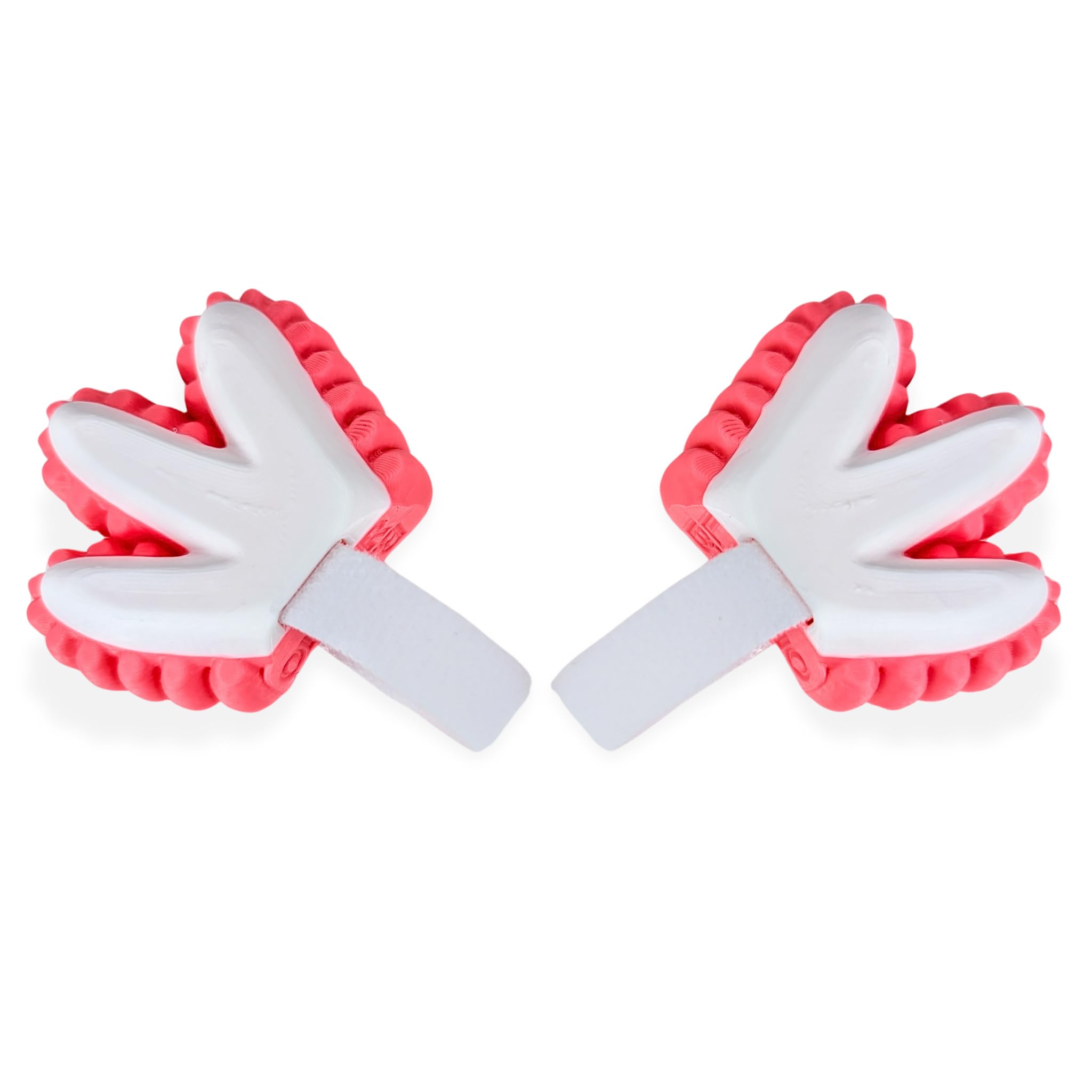 Axolotl Ears for Headphones - Small Gills Headphone Attachment in Various Colors with Self Fastener - Cute Cosplay Ears for Gamers and Streamers (Set