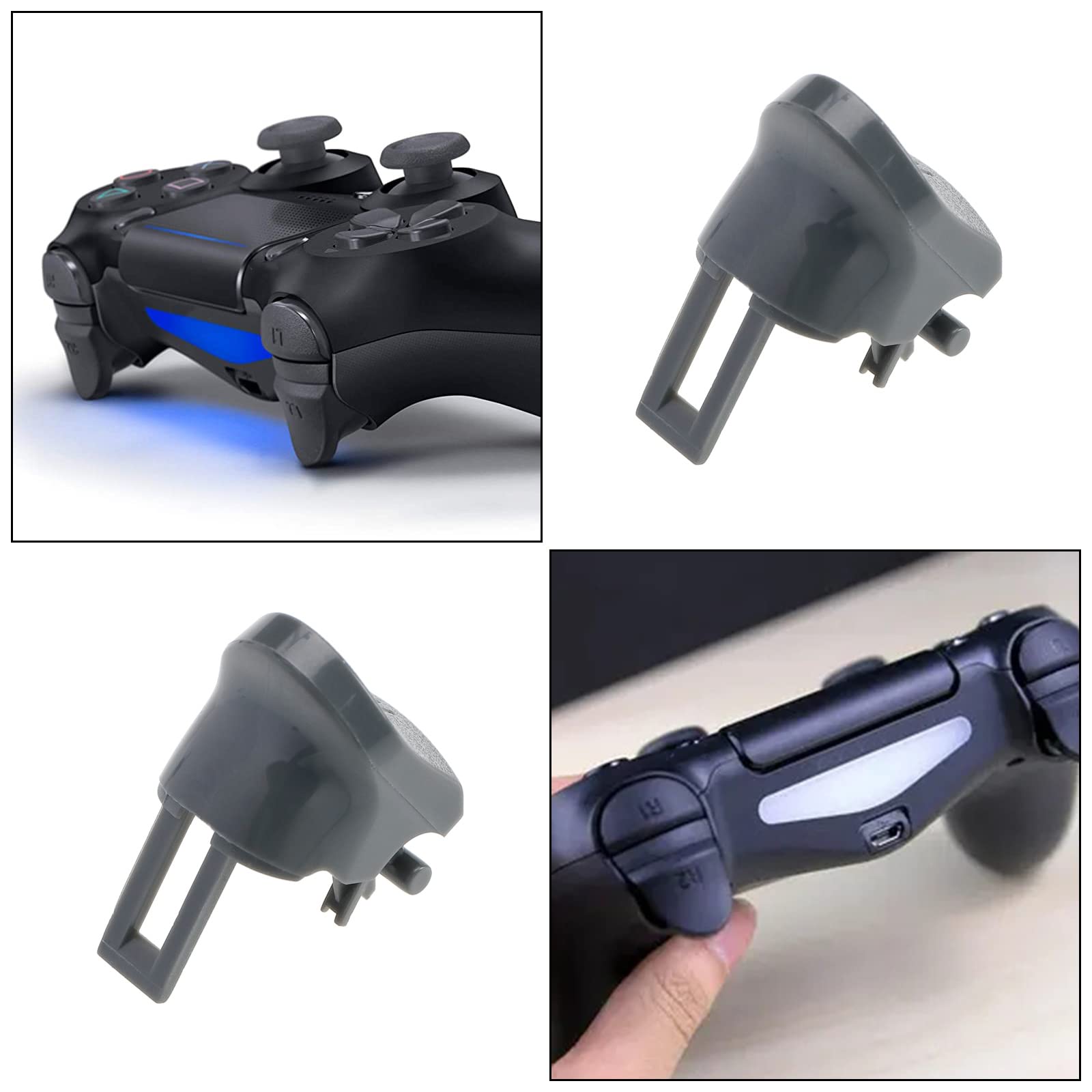 OTOTEC Juego de 2 botones de gatillo de repuesto L1 R1 L2 R2 resortes compatibles con Sony PS4 Controller JD M-040/JD M-050/JD M-055 versión driver pieza de repuesto