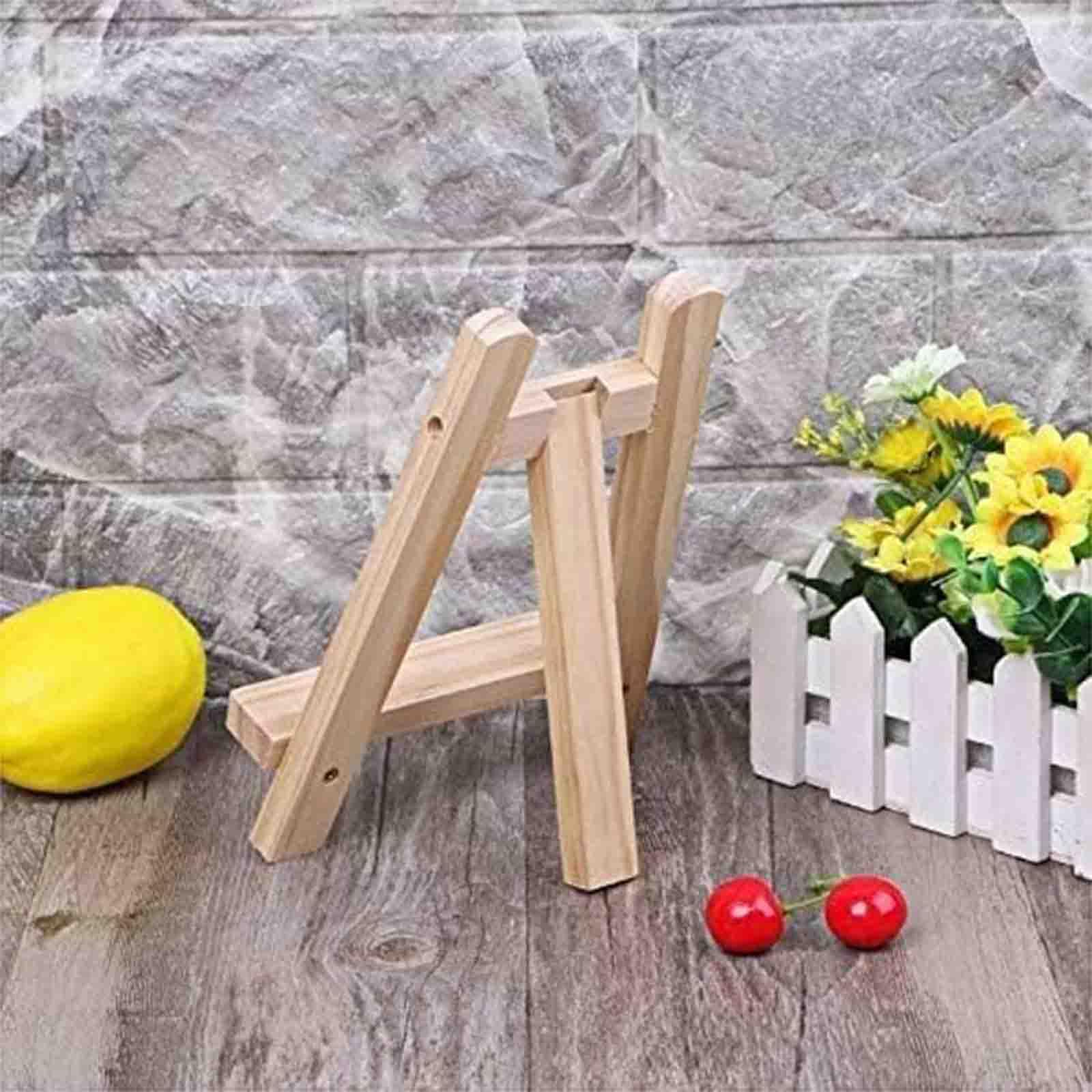 Mini drewniana sztaluga, stojak wystawowy dla artystów, sztaluga drabinkowa do prac plastycznych dla dzieci,20pcs,20 * 30cm
