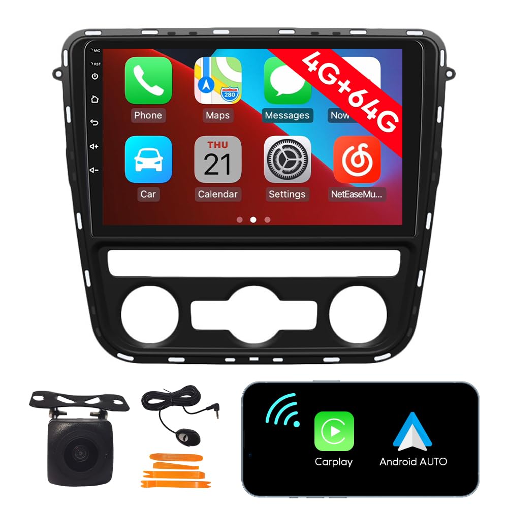 [4G 64G] Android Car Stereo FM Radio Carplay Android Auto 10