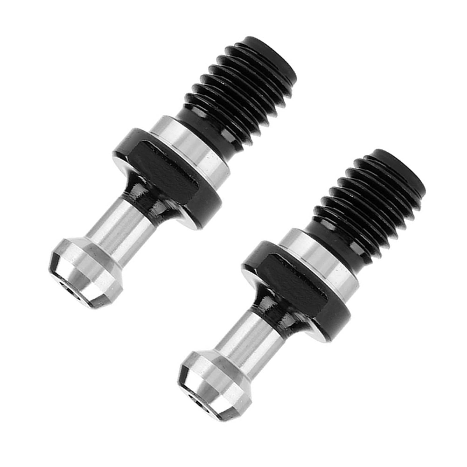 2pcs BT30 45 gradi chiavi a strappo maschio prigionieri con filettatura centrale con foro centrale per portautensili per fresatura CNC