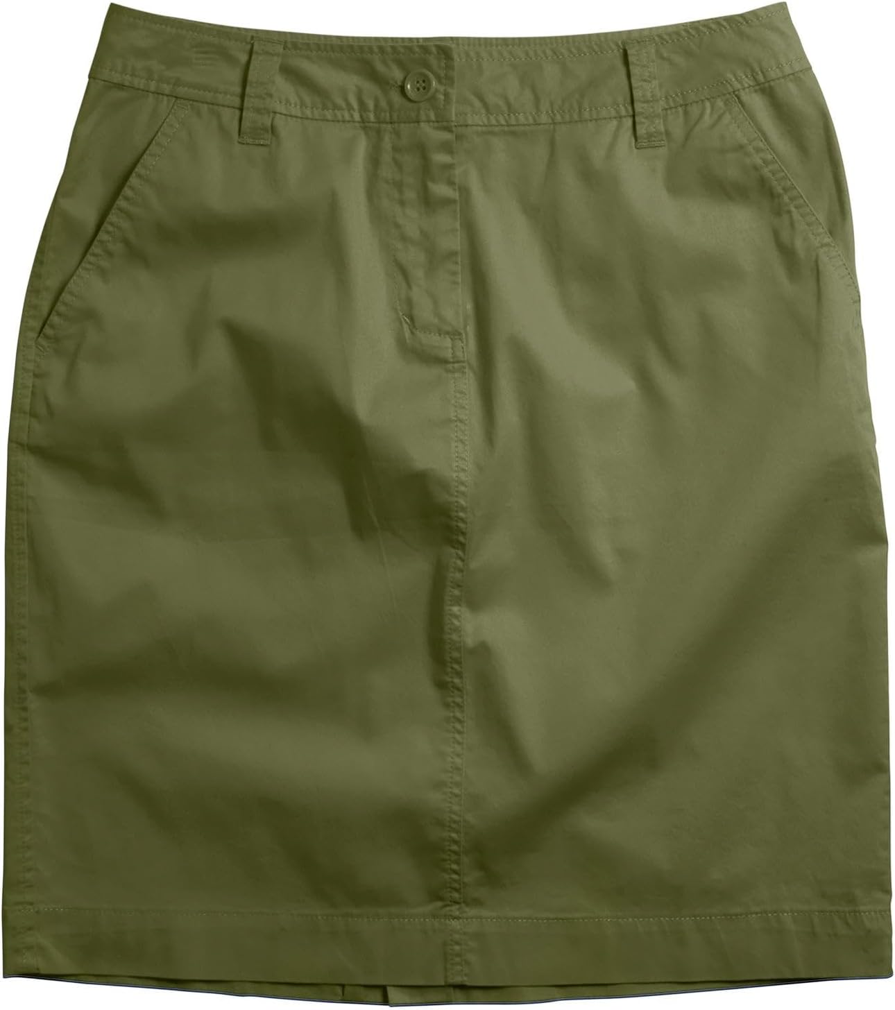 ellos Plus Size Stretch Chino Mid-Rise Skort