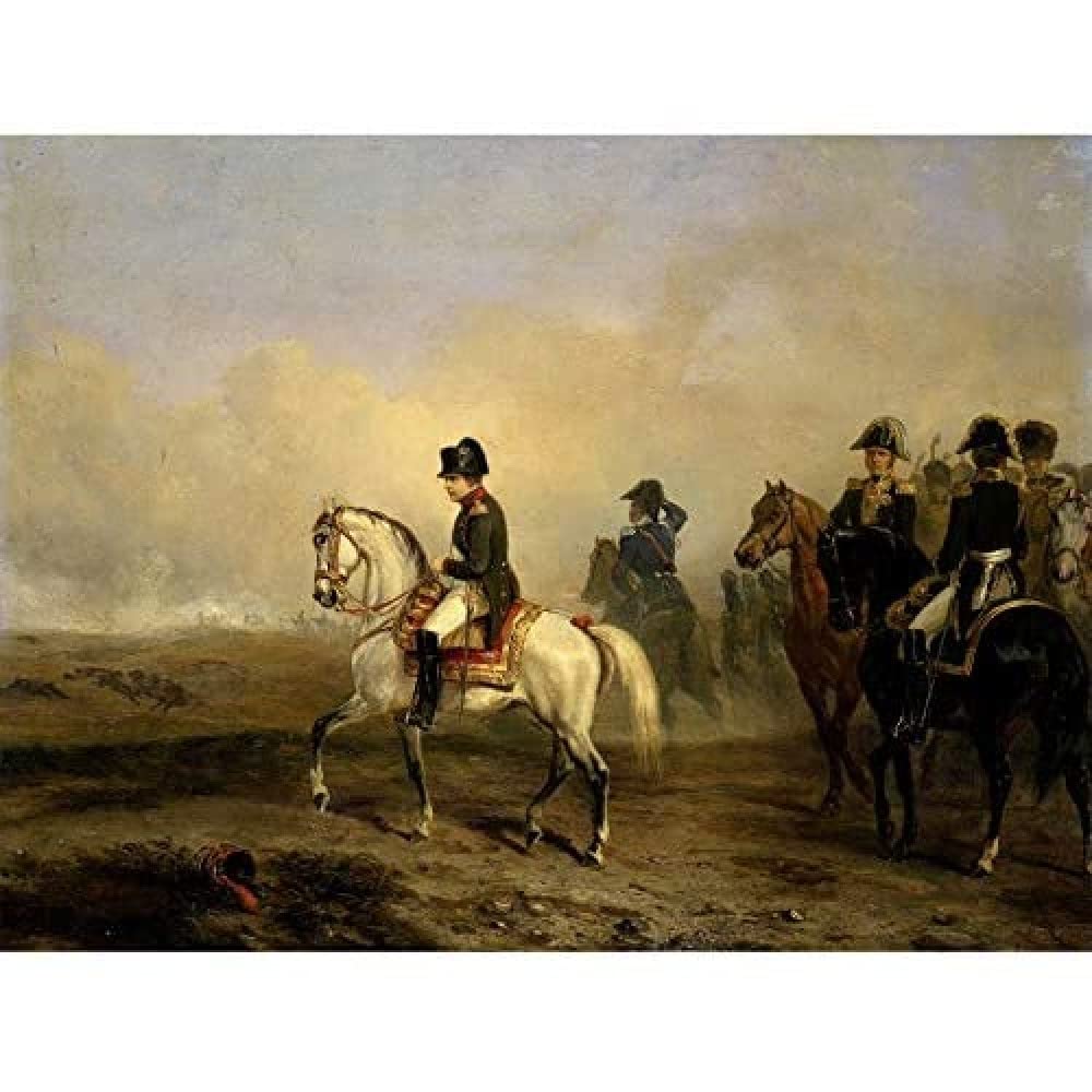 Artery8 Vernet Emperor Napoleon Riding Horse Painting Unframed Wall Art Print Poster Home Decor Premium