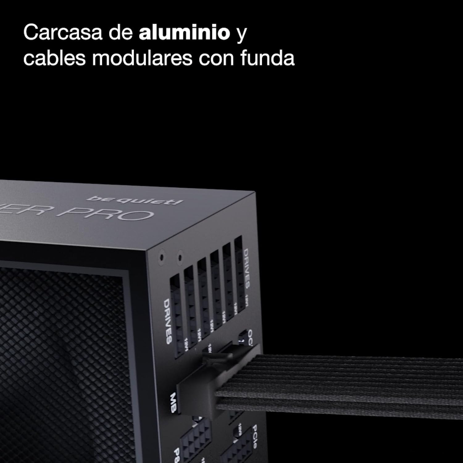 be quiet! Dark Power Pro 13 1600 W Fuente de alimentacion, ATX 3.1, 80 Plus® Titanium, Control Totalmente Digital, Ventilador Silent Wings, ATX 3.1 Totalmente Compatible con GPU PCIe 5.1, BN332