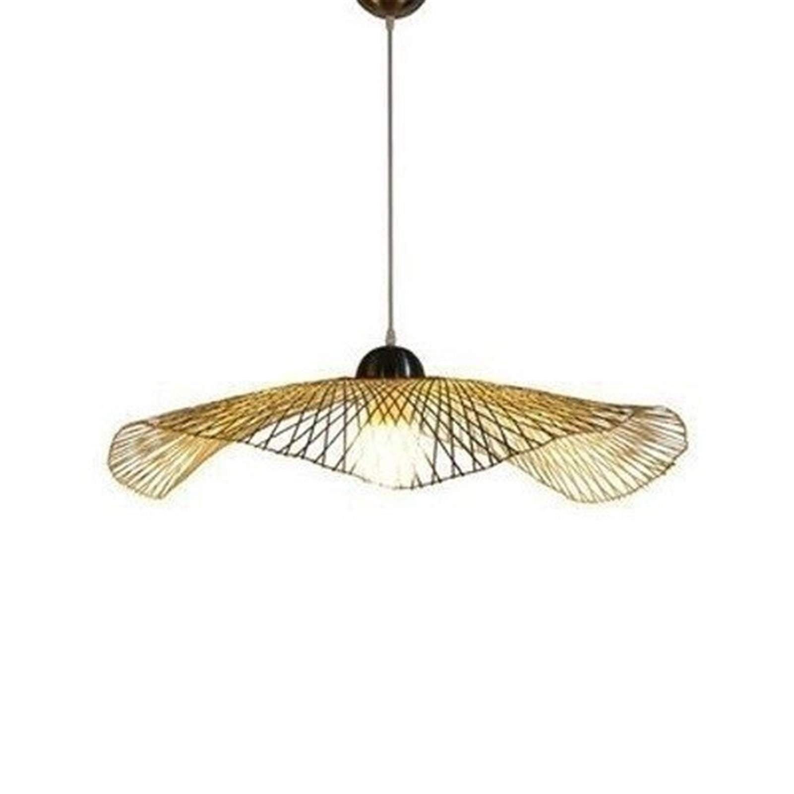 Chandelle de bambou tropicale, création rustique d'exception pour intérieur - 8