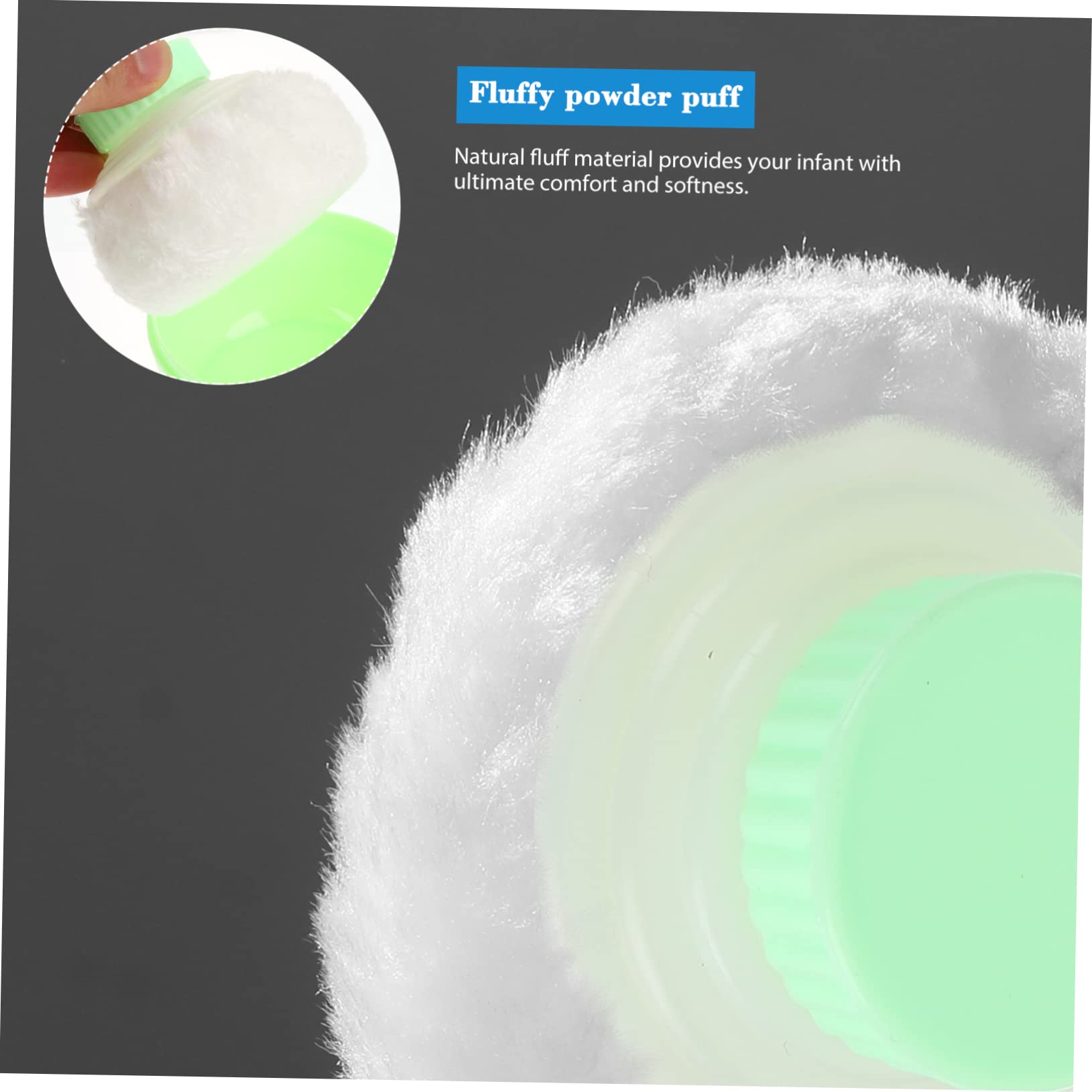 2stücke Junge Mädchen-puder Puff Boxen Leere Körperpuder Behälter Für Babypuder Geeignet Für Zuhause Und Reisen Für Lose Puder Und Körperpuder Grün