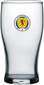 Scotland Tulip Pint Glass Etched Crest Official SFA Football Gift