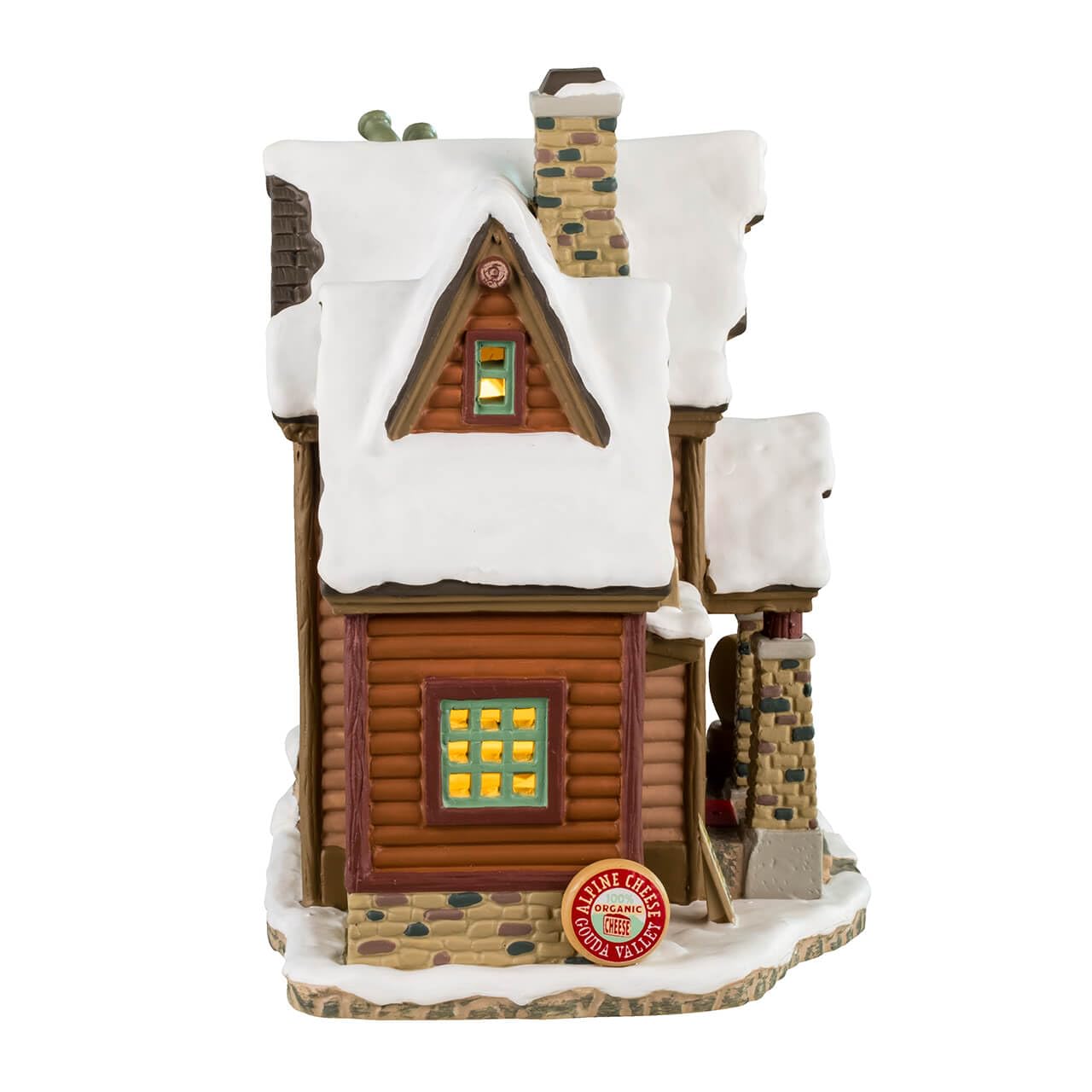LEMAX Bâtiment éclairé par LED « The Melted Snowflake » en Porcelaine H 17,7 x 18,6 x 12,3 cm
