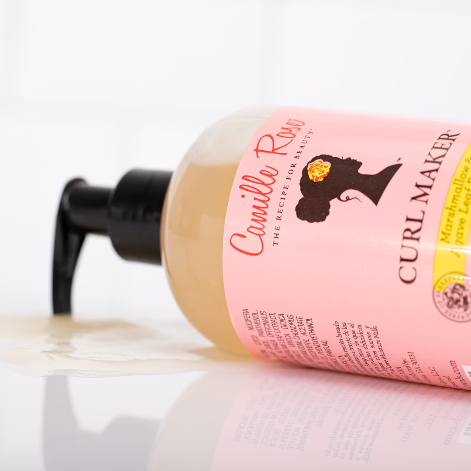Camille Rose Moisture Milk Leave-In Hair Conditioner 240 ml and Curl Maker Jelly 355 ml Bundle, Off White, 297.5 ml (Pack of 2) - Image 4