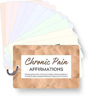 Chronic Pain Affirmation Cards for Fibromyalgia, Migraines, Arthritis, and Back Pain Relief - A Calming Pain Management and Mindfulness Tool for Daily Support