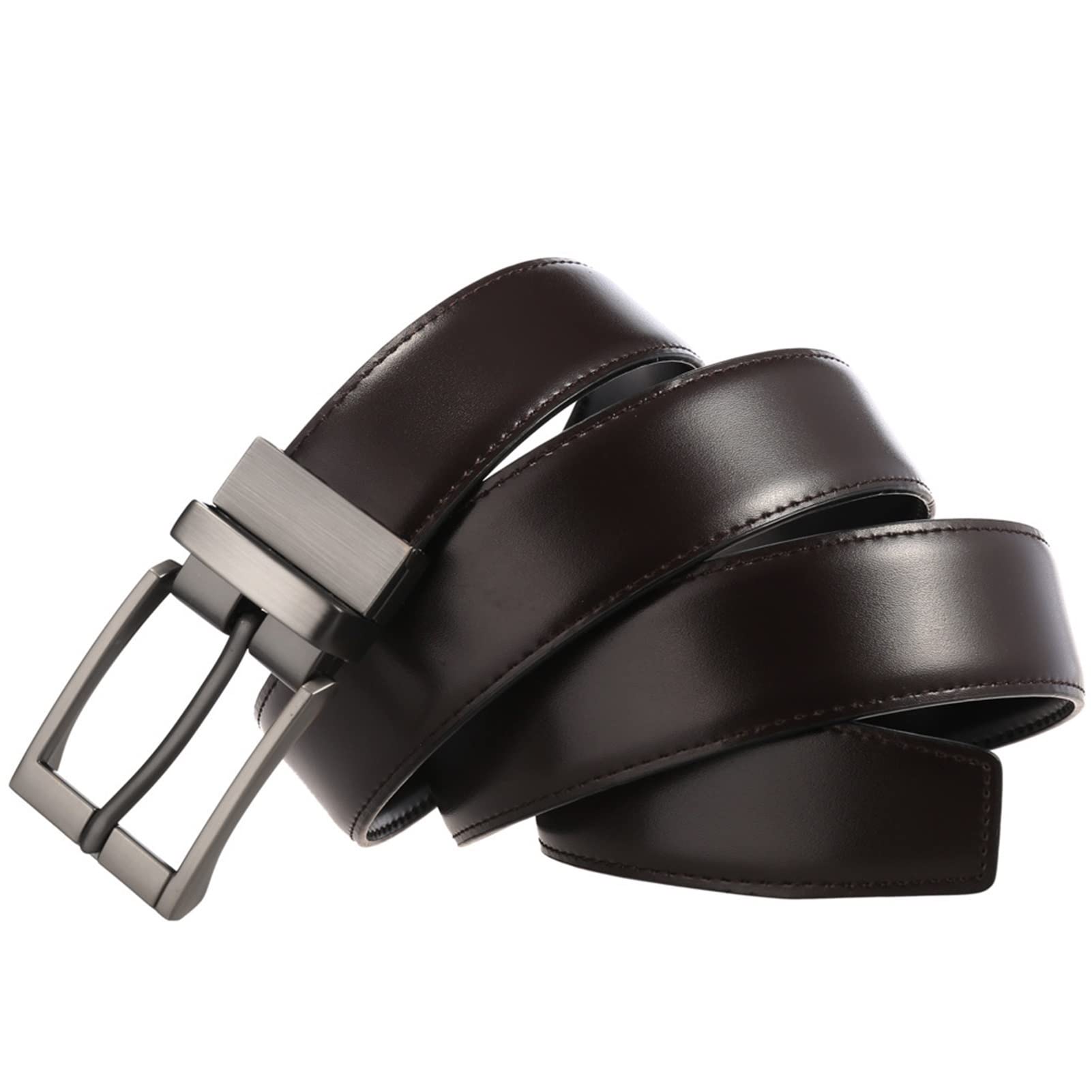 Cinturón ajustable de cuero genuino, Cinturón de cuero for hombre con hebilla antirrayas, cinturón ancho ajustable con hebilla de aleación for trajes, correa de cintura retro, cinturón informal formal
