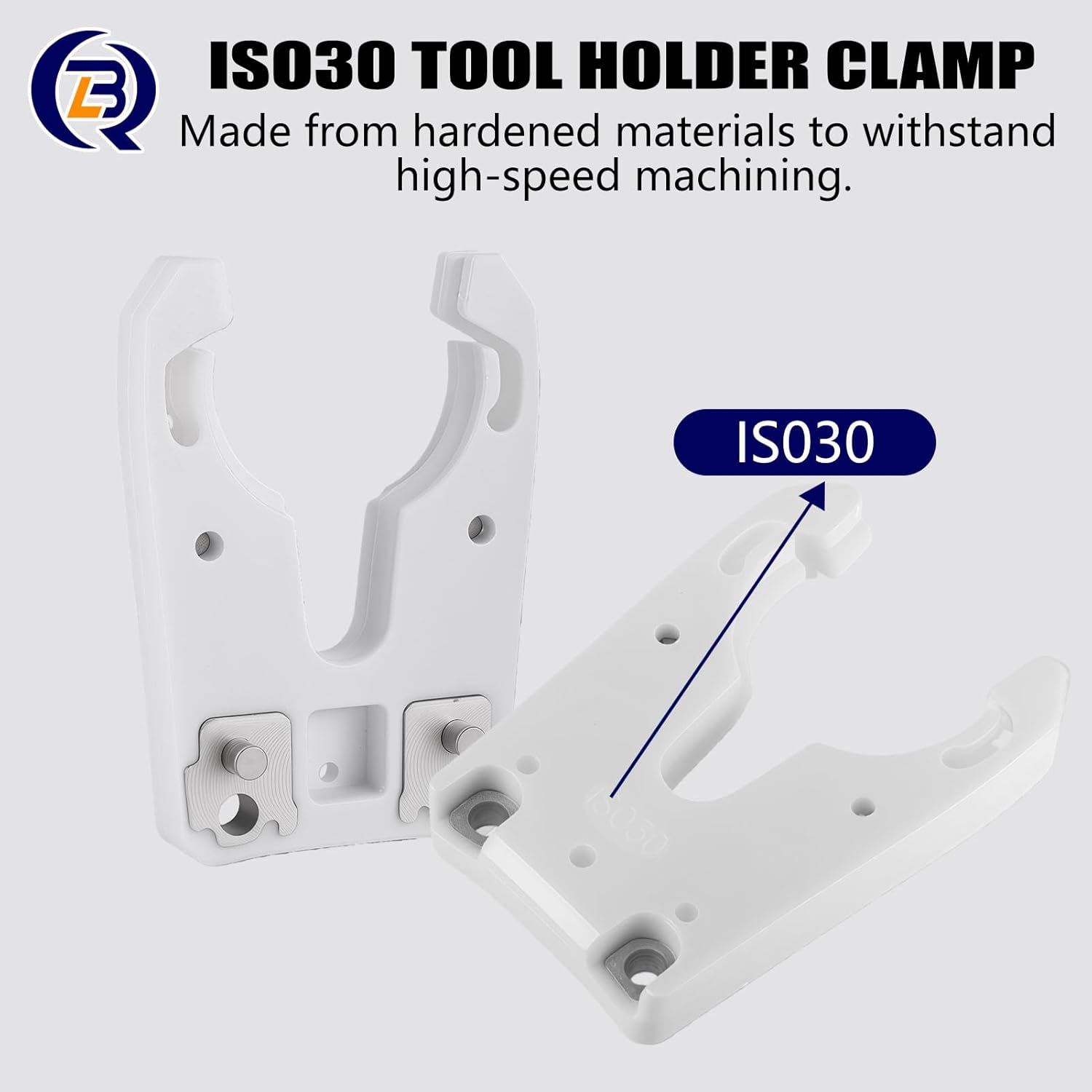 ISO30 Tool Holder Clamp for CNC Machines, Automatic Tool Changer, ATC Fork Claw with Flame Proof Rubber, 10 Pack