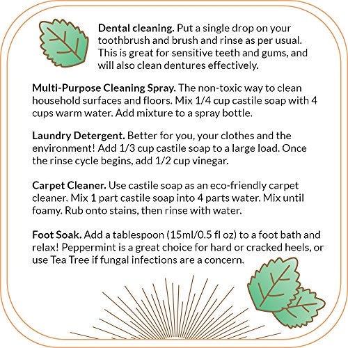 Quinn's Pure Castile Organic Liquid Soap, 32 Ounce (Peppermint) #TOP5