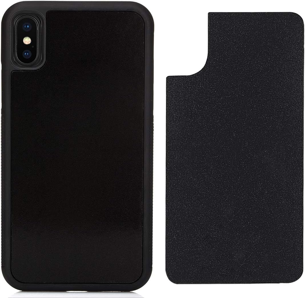 CloudValley Anti Gravity Case for iPhone Xs MAX (2018), Phone Cases Magical Nano Can Stick to Smooth Flat Surfaces - Black