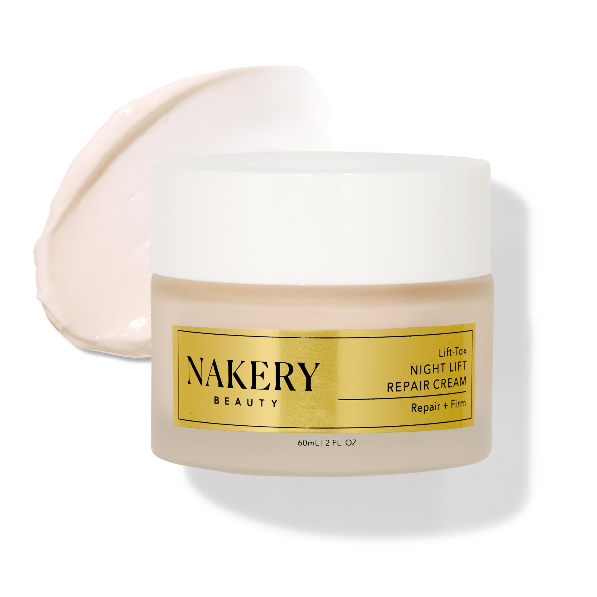 Nakery Lift-Tox Night Cream for Women - Overnight Anti Wrinkle Face Cream for Firmer & Smoother Complexion - Hydrating Night Cream for Women with
