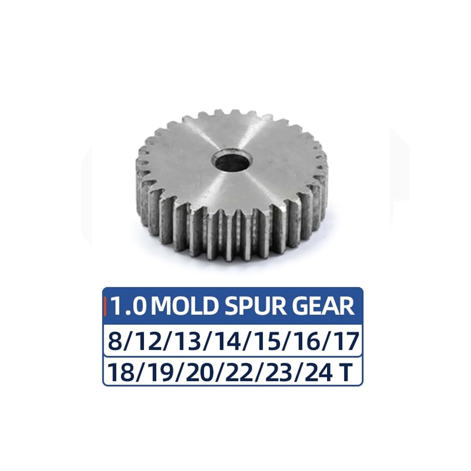 1 Mold Pinion 8-24T Thickness 10mm Hole 2.3/6/8/10/12 Outer Diameter 23/24/25/26 1Pcs(1M15T-hole6)