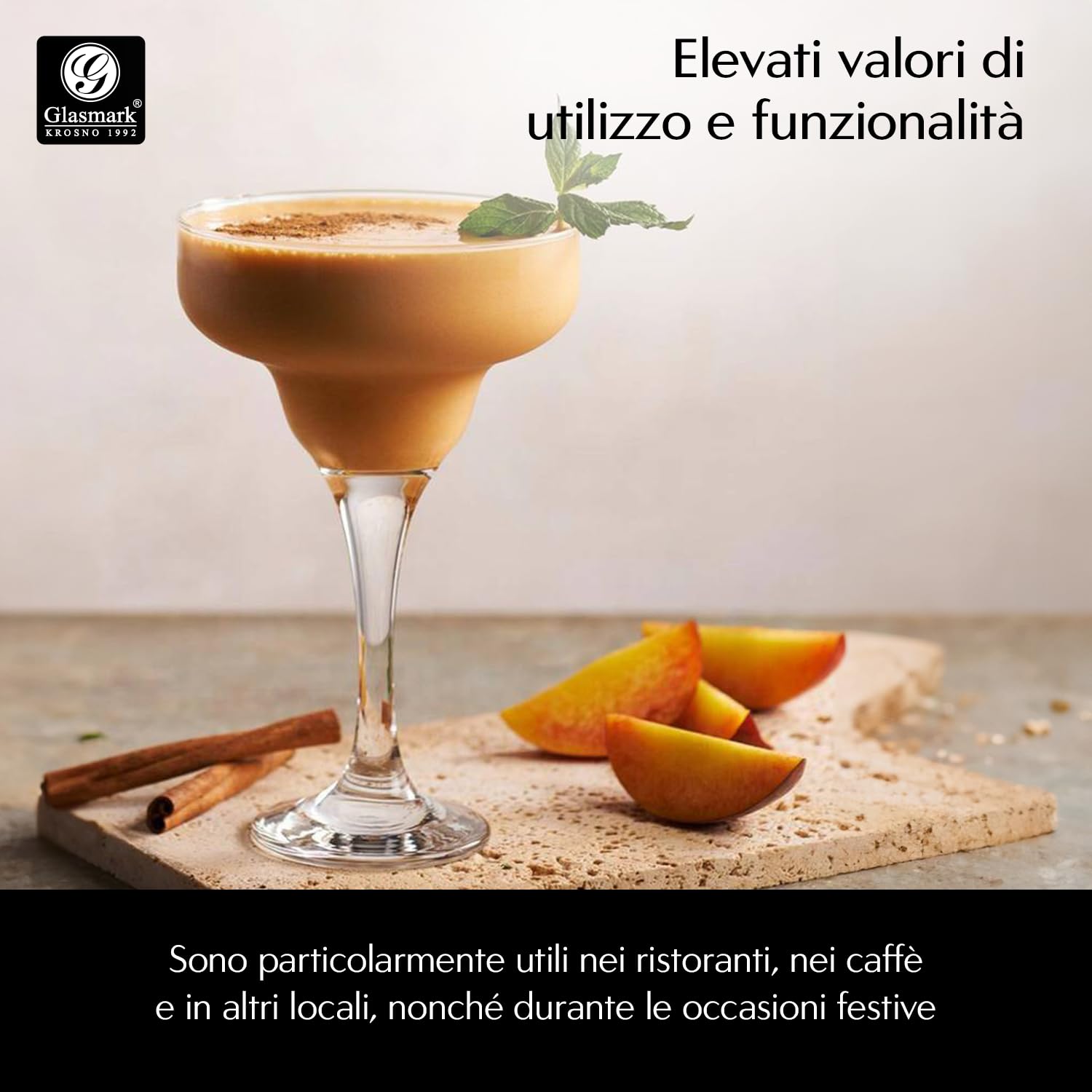 Glasmark KROSNO 1992 Bicchiere Margarita 220 ml KPL6 KPL6
