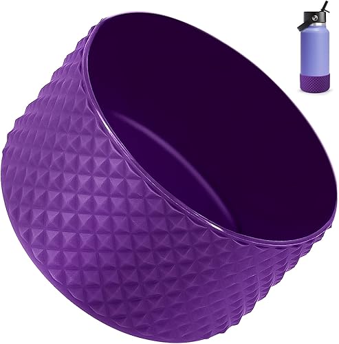 Water Bottle Boot,Diamond Silicone for Water Bottle,Anti-Slip Bottom Silicone Sleeve Cover with Checkered Texture,Bottom Sleeve Cover 32-40 Oz