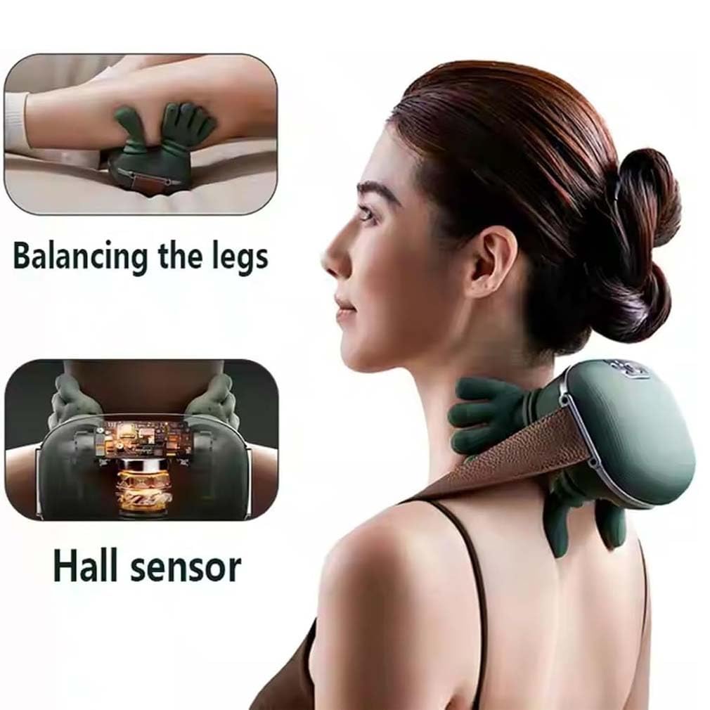 TrueAlign Massage Master for Shoulder, Nackenmassagekissen mit 3 Geschwindigkeiten, Shiatsu Massagegerät 3D Deep Massage, Nackenmassagegerät mit Wärme für Frauen und Männer