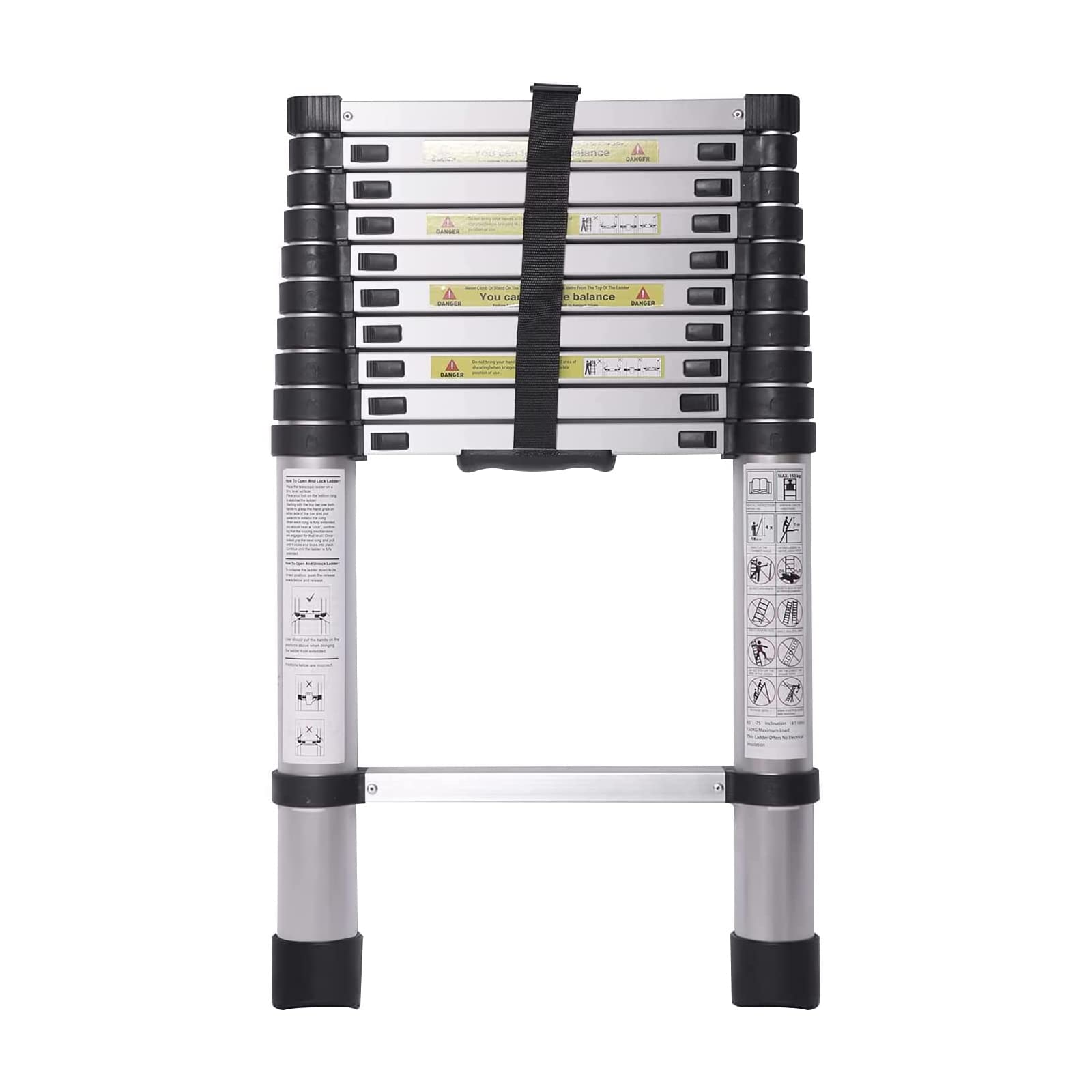 Buy winchids 10.5 FT Aluminium Telescoping Ladder Collapsible Extension