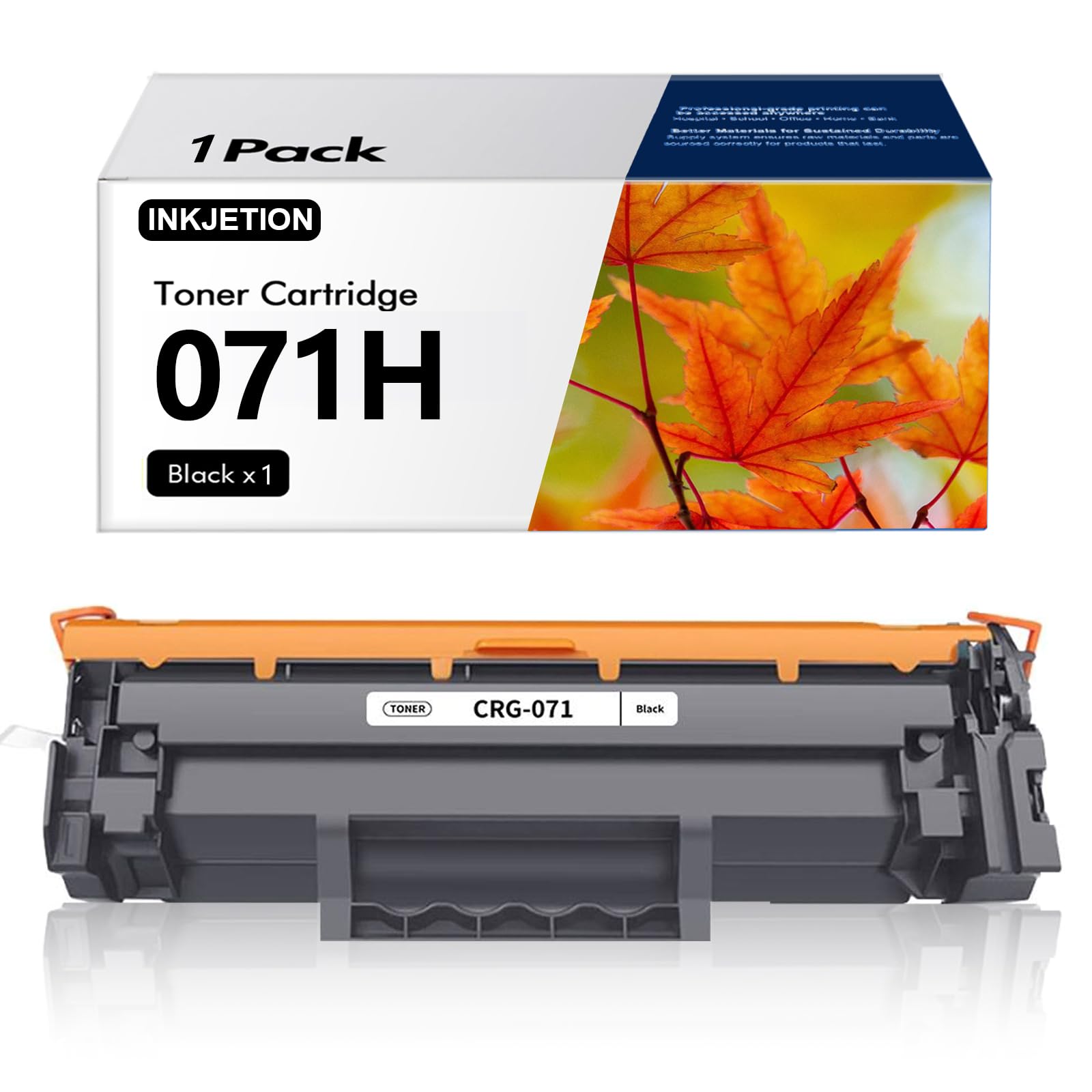 Photo 1 of (Latest Chip) 071H Black Toner Cartridges 1 Pack Compatible Replacement for Canon 071 Toner Cartridge CRG-071 CRG071H High Capacity for ImageCLASS LBP122dw LBP122 LBP120 MF270 MF273dw MF275dw