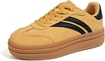 Femmes plate-forme Sneakers Chunky Casual Chaussures de marche épaisses semelle légère athlétiques respirant Trainers pour le confort d'usure quotidienne Fit